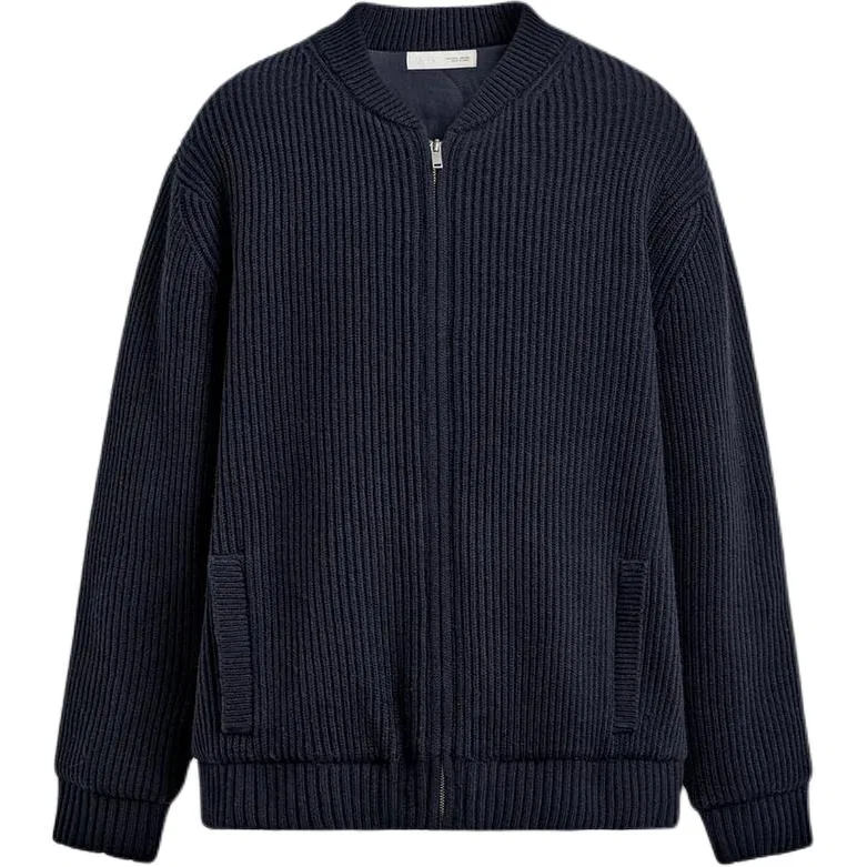 Мужская куртка-пуховик с воротником-стойкой Sea Blue ZARA, Sea Blue