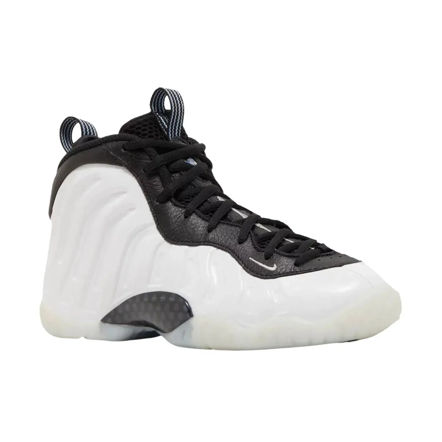 Детские кроссовки высокие с принтом Air Foamposite One Penny Hardaway PE Nike, Whtie/Black — фото 4