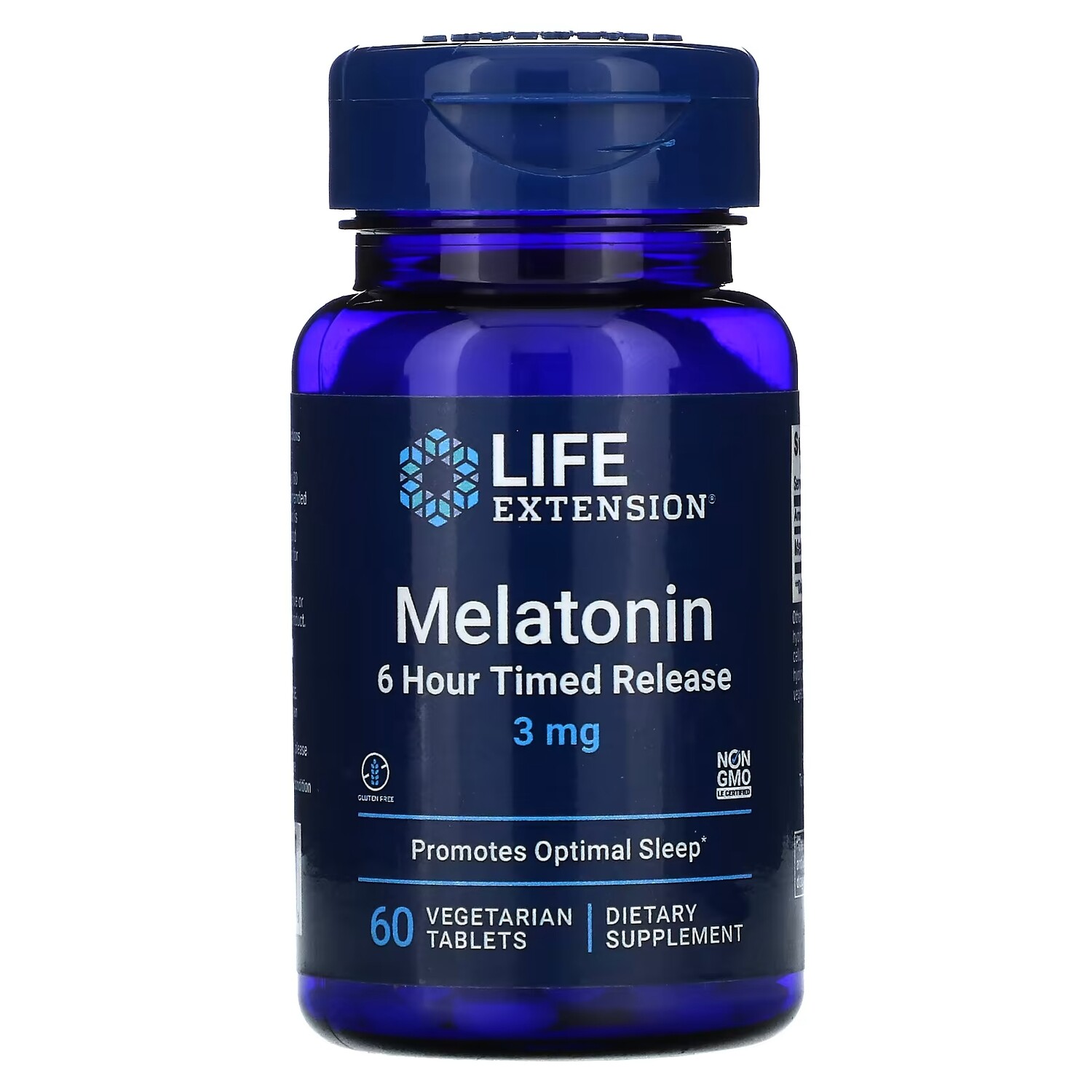 

Мелатонин Life Extension высвобождение через 6 часов, 60 вегетарианских таблеток