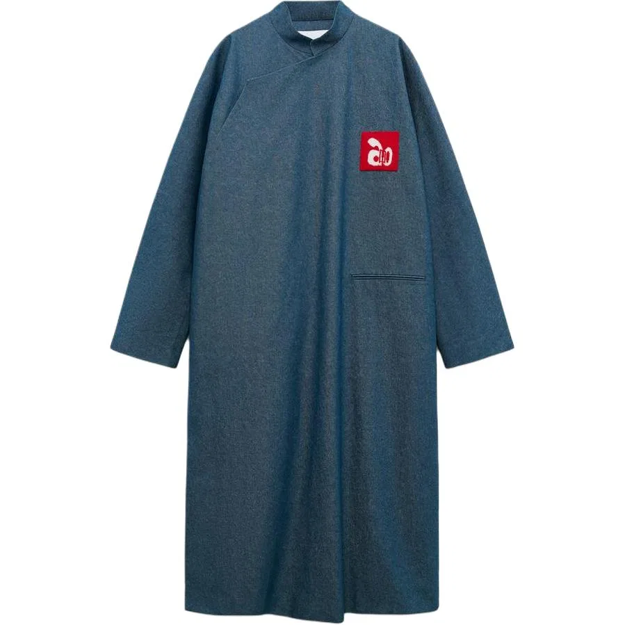 Мужское пальто прямого кроя X AO YES AO YES ZARA, Blue