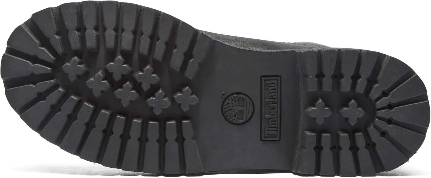 Детские ботинки для девочек водонепроницаемые Premium 6 Inch Timberland, Black — фото 4