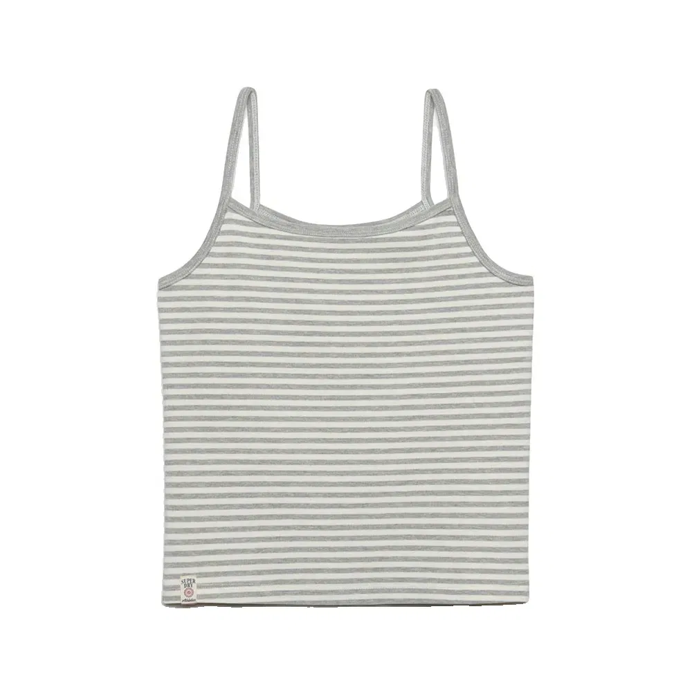 Женский топ без рукавов Athletics Essentials Stripe Cami Superdry, Grey — фото 3