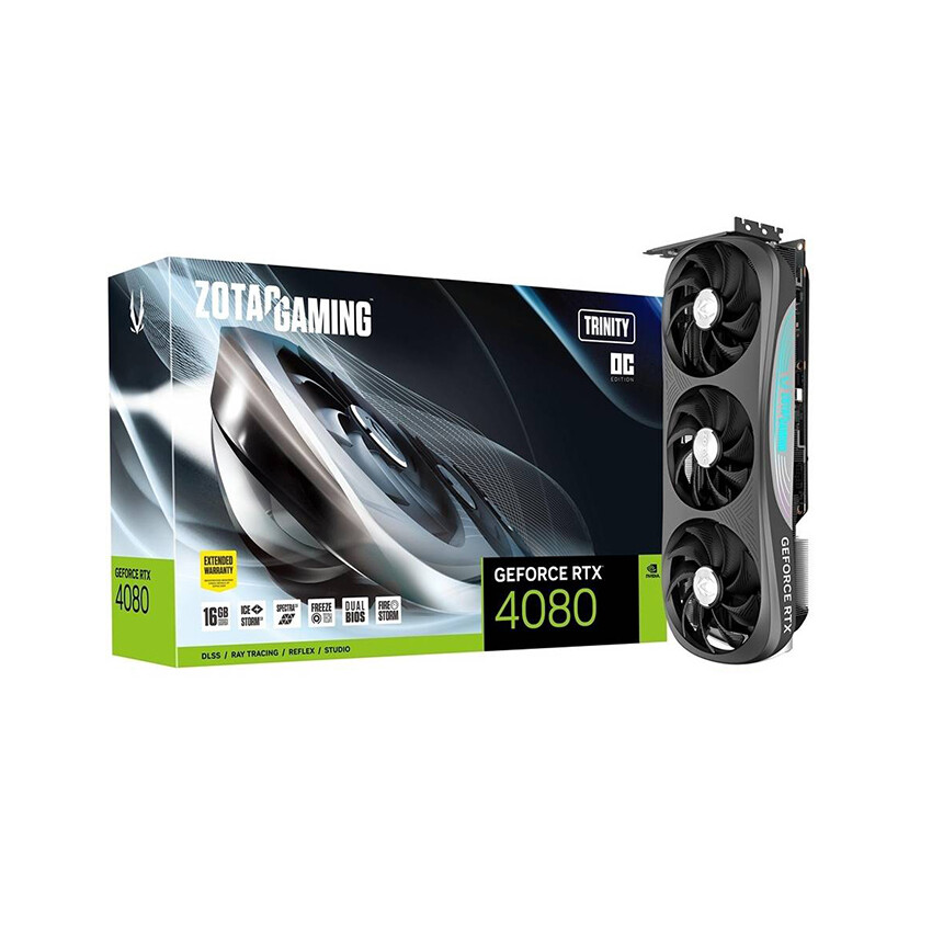 

Видеокарта ZOTAC GAMING GeForce RTX 4080 Trinity OC, 16 ГБ