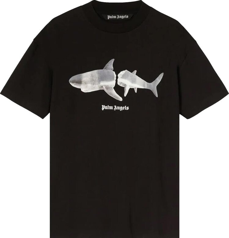 

Футболка Palm Angels Shark Classic Tee 'Black/White', черный