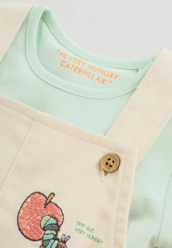 Комплект боди и комбинезон, хлопок с эластаном, Regular fit The Very Hungry Caterpillar Next, neutral, нейтральный — фото 2