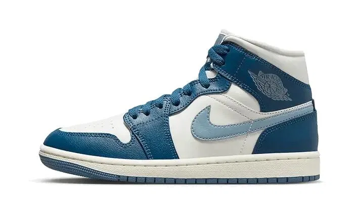 Детские кроссовки с принтом Air Jordan 1 Mid Sky J Jordan, Sky Blue