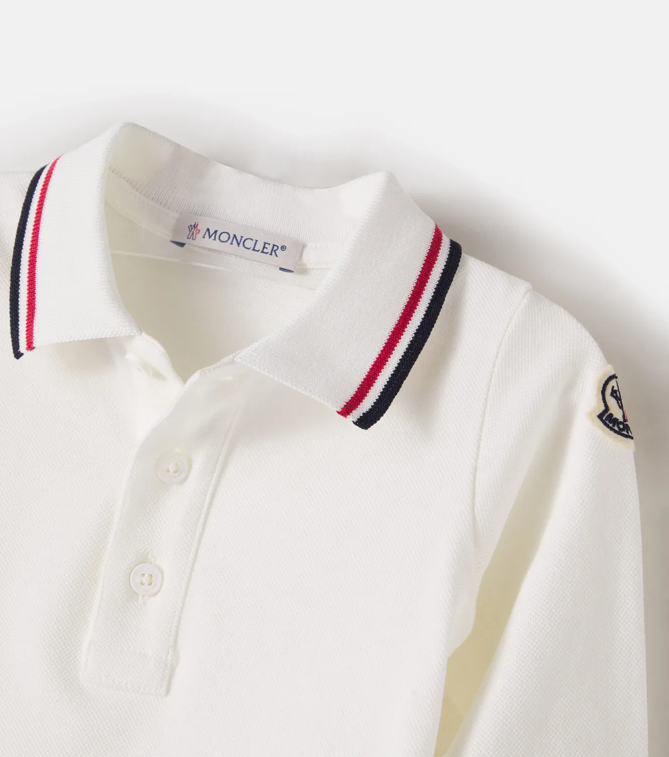 Комбинезон хлопковый Moncler Enfant, белый — фото 4