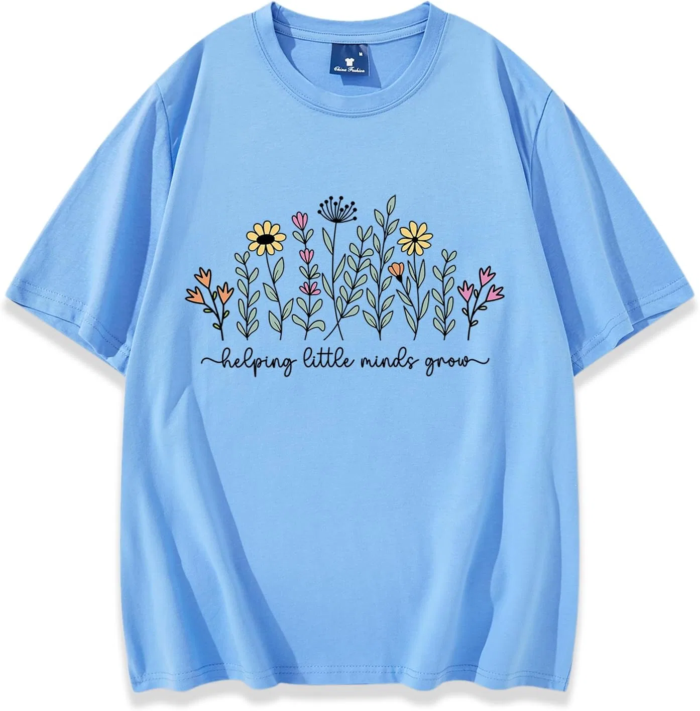 Мужская футболка с круглым вырезом Regular Fit, Sky Blue
