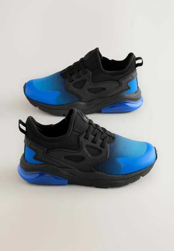 Кроссовки для скейтбординга с градиентом School trainers Next Blue Ombre, черный/синий — фото 2
