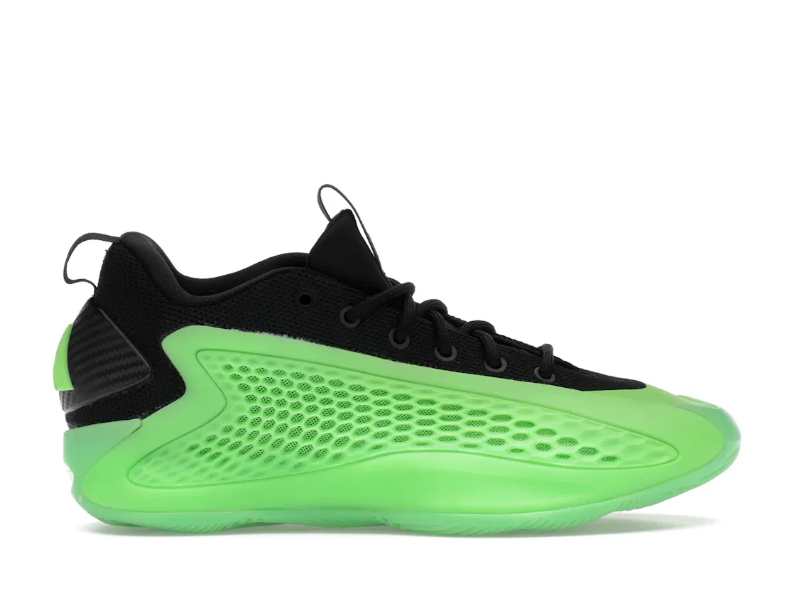Детские кроссовки для мальчиков с длинным язычком Adidas AE 1 Low, Lucid Lime/Aurora Ink/Core Black