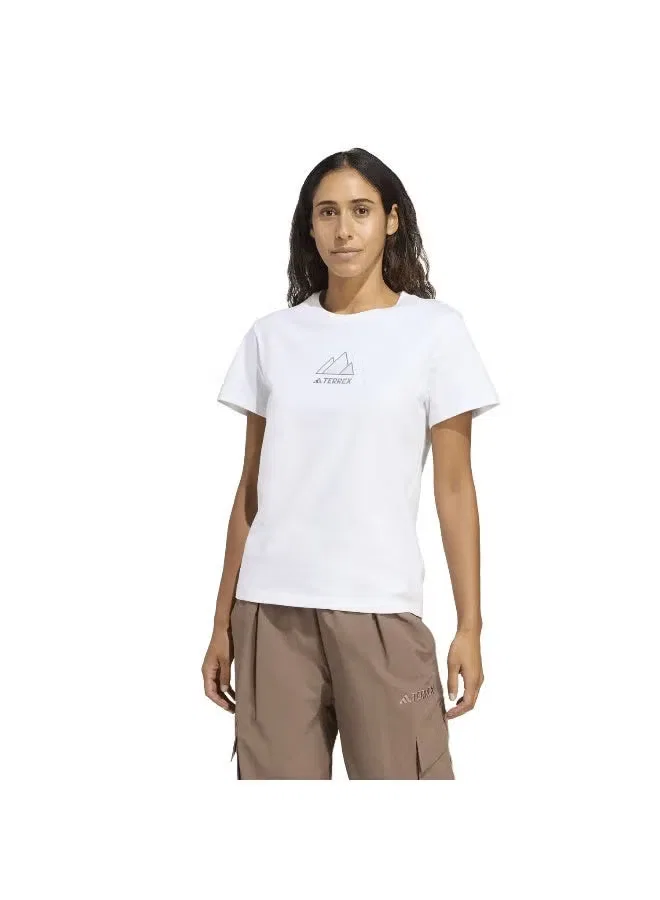 Футболка с принтом Terrex outdoor athlete graphic Adidas, белый