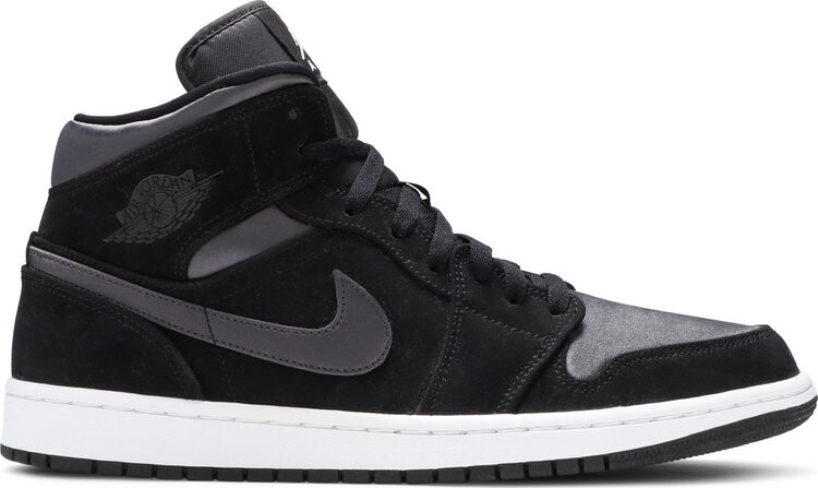 

Кроссовки Air Jordan 1 Mid SE Nylon Black Grey, серый