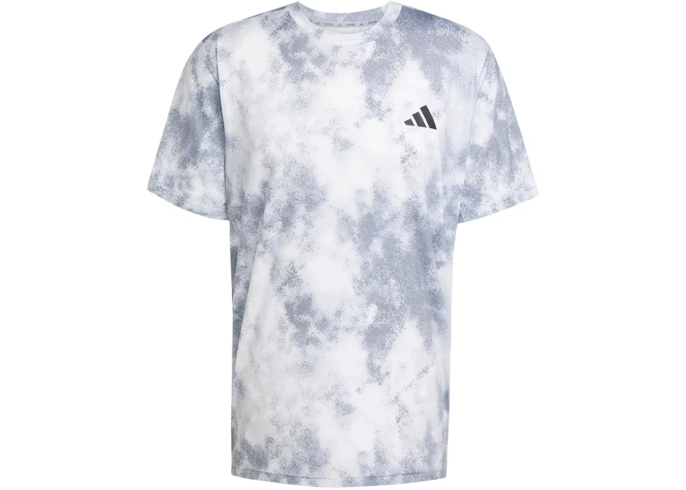 Мужская футболка с принтом Train Essentials Seasonal All Over Print Tee Adidas, Halo Silver