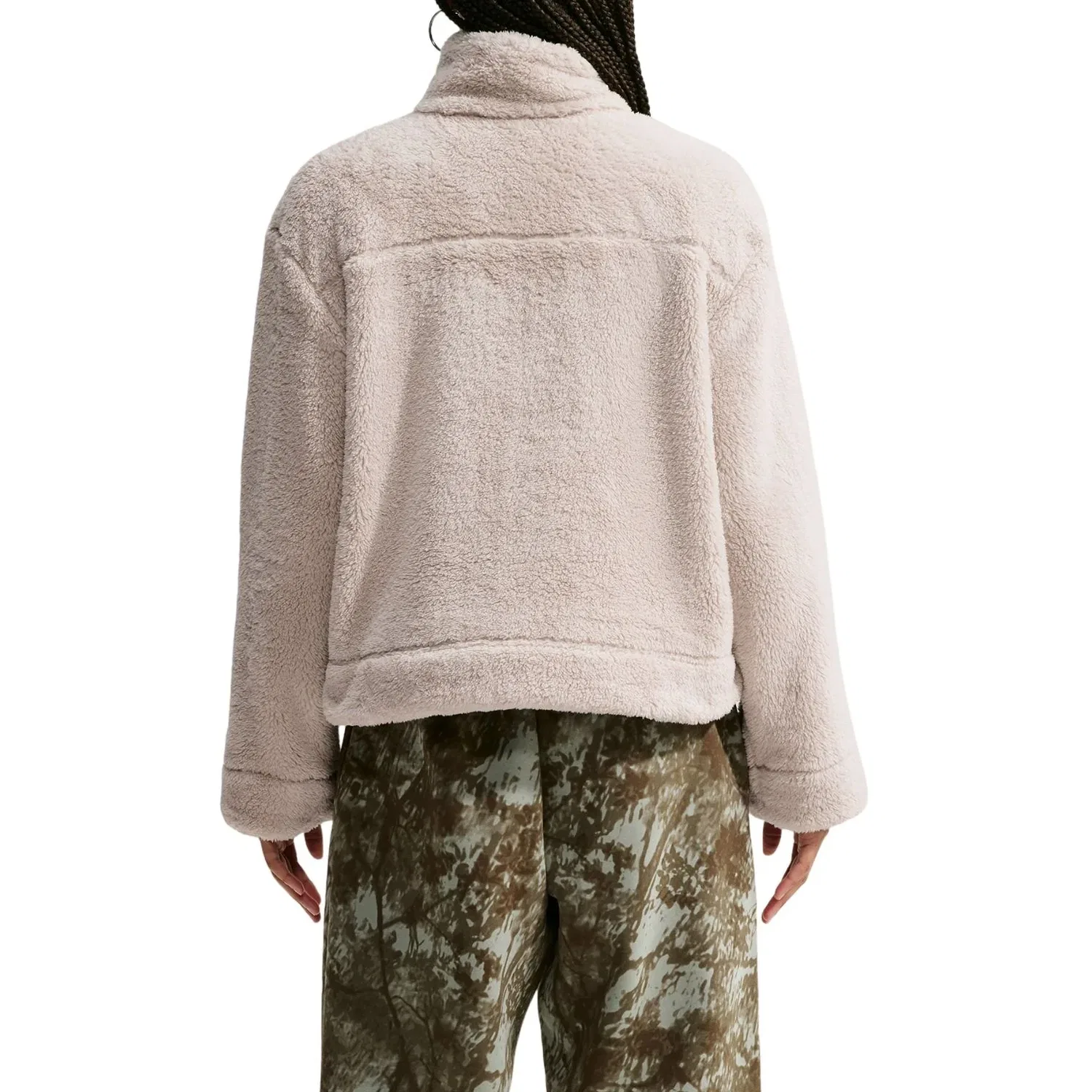 Женская куртка Sportswear Essential High-Pile Fleece Jacket 'Cream II Sail' Nike, Cream Ii/Sail — фото 2
