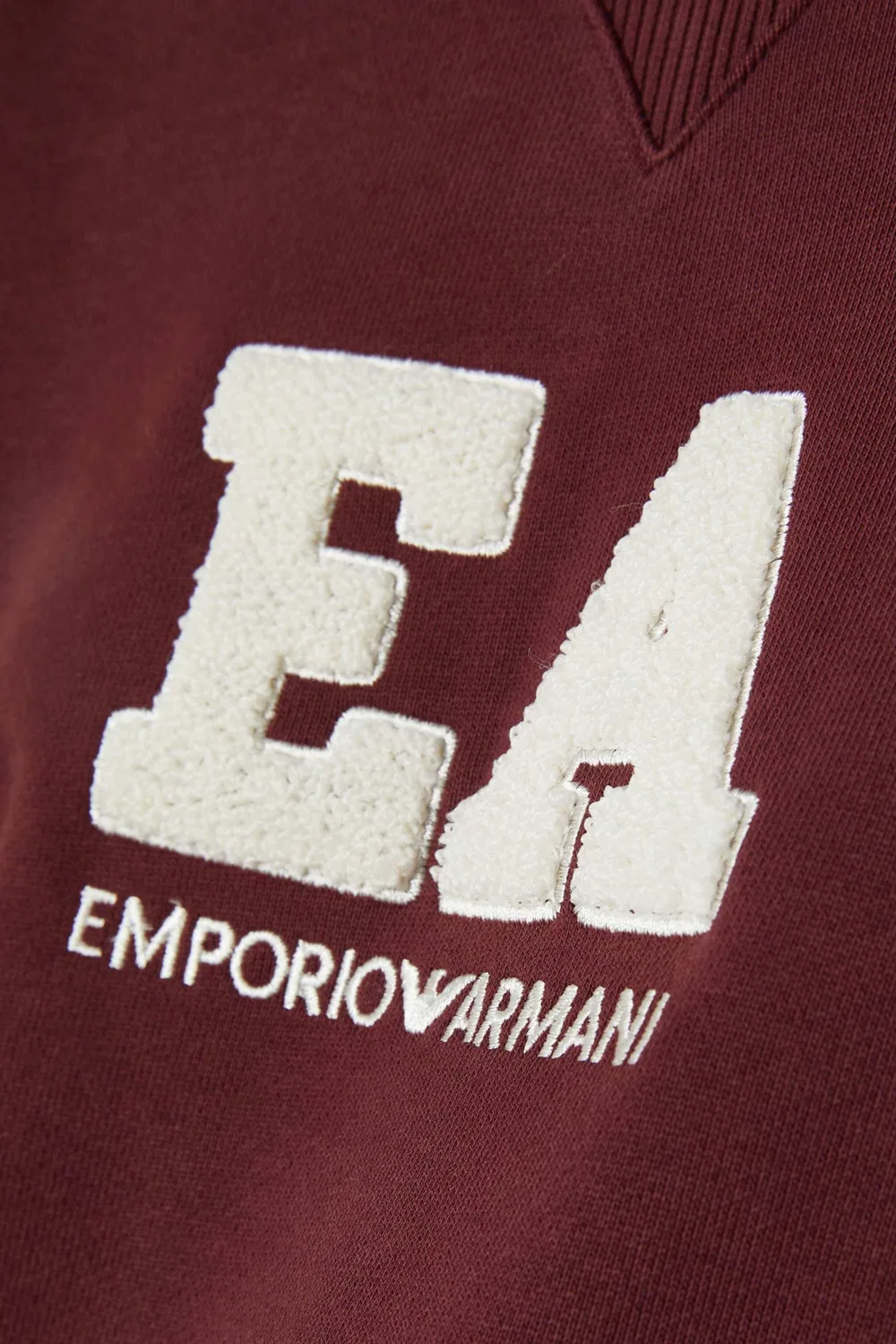 Свитшот с принтом Macro Logo Emporio Armani, красный — фото 3