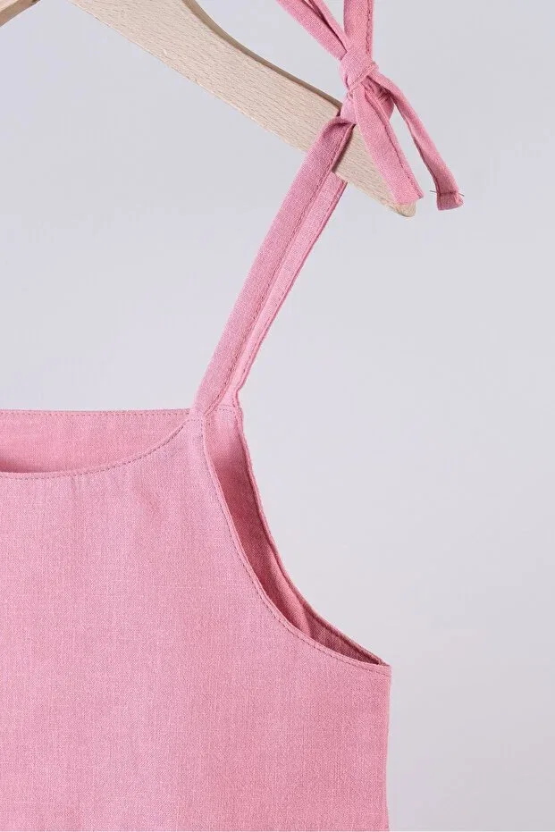 Детское платье для девочек хлопковое Bondberro, Powder Pink — фото 3