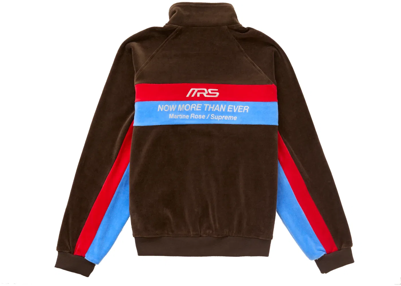 Мужская куртка из велюра Supreme Martine Rose Velour Track Jacket, Brown