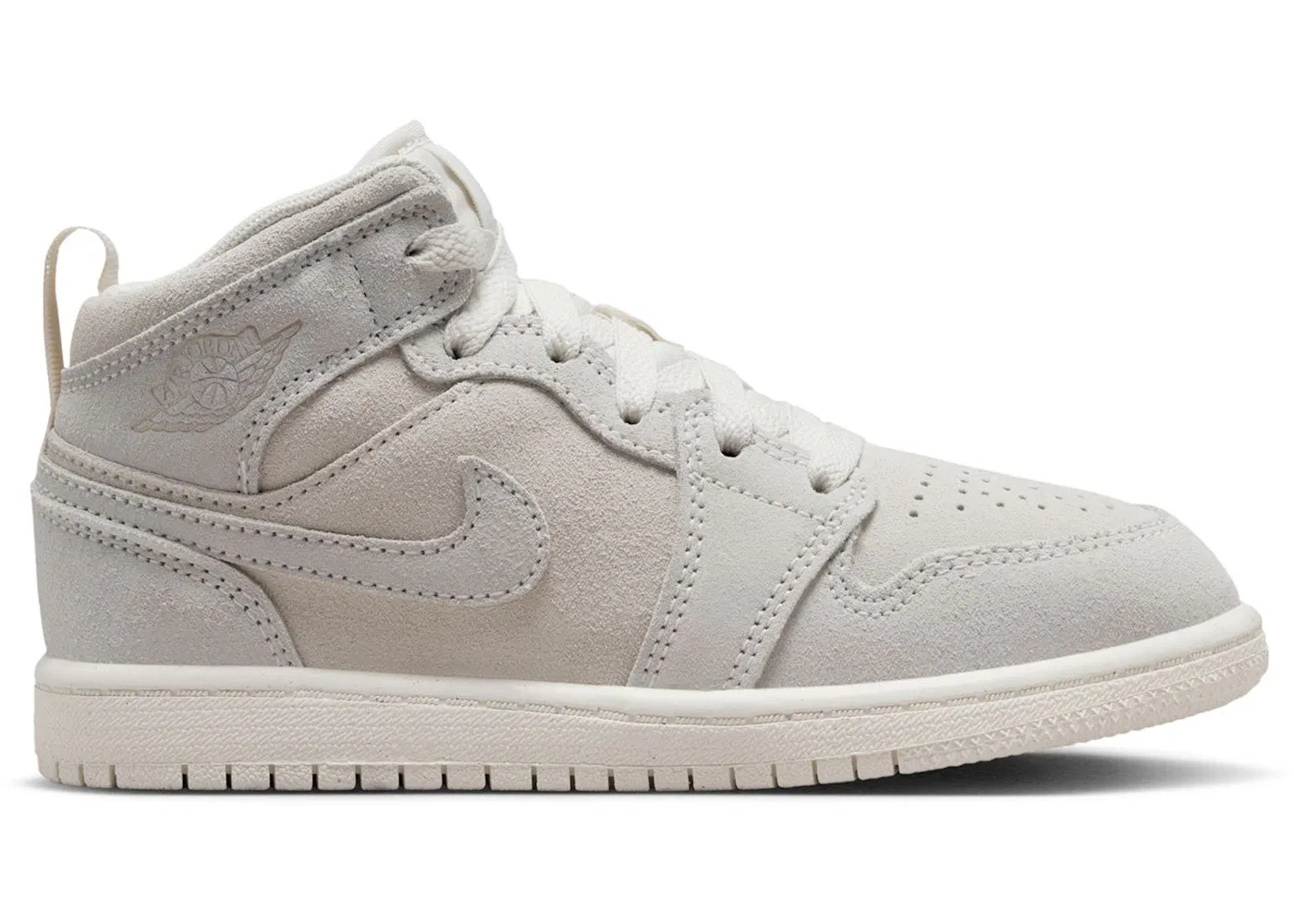 Детские кроссовки Lifestyle с высоким берцем Jordan 1 Mid SE Craft Pale Ivory Jordan, Pale Ivory/Sail/Legend Brown