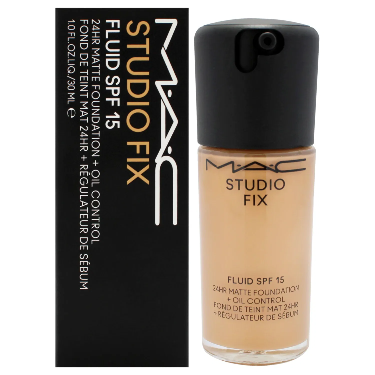 Тональная основа MAC Studio Fix Fluid SPF 15 24Hr Matte Foundation Plus Oil Control, Small