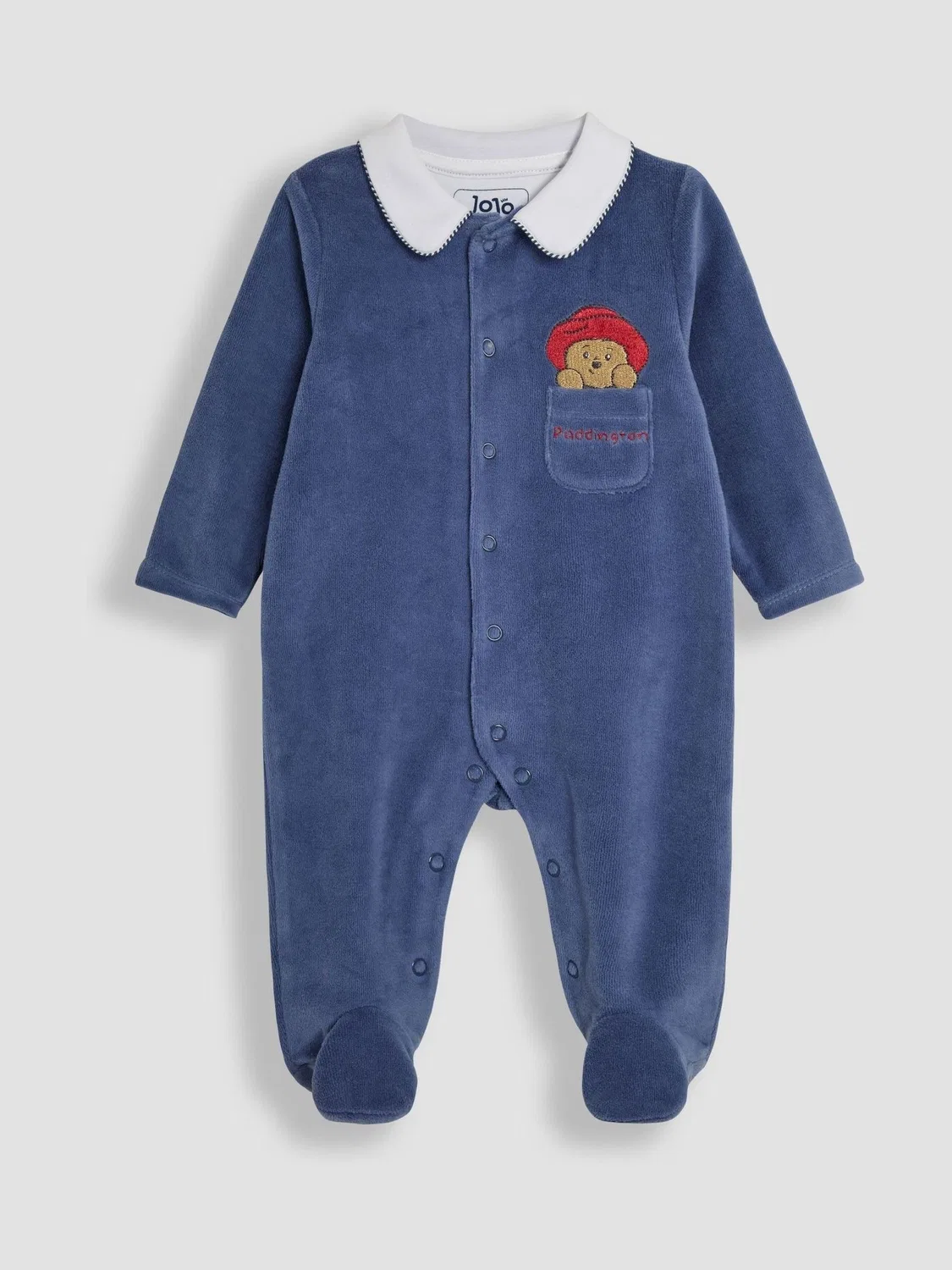 Комбинезон Paddington Velour, JoJo Maman Bébé, темно-синий