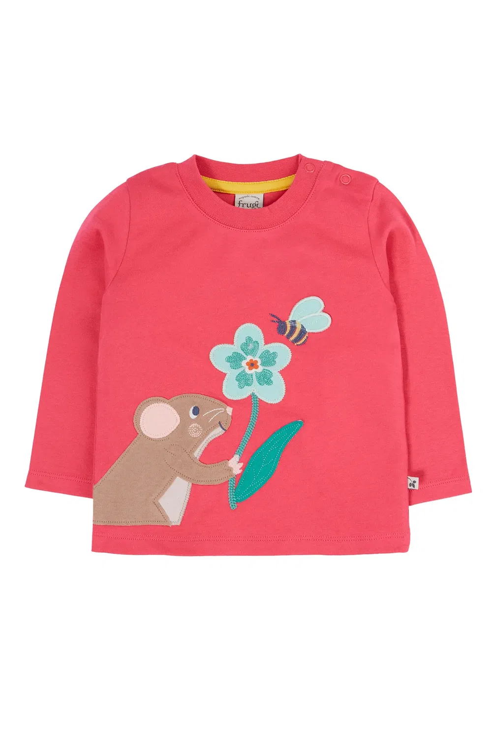 Детский топ с аппликацией Adventure Frugi, Pink