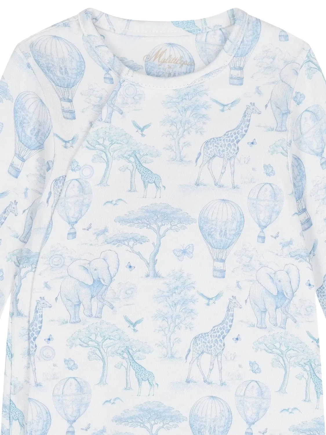 Пижама Toile de Jouy с анималистичным принтом My Little Pie, белый — фото 3
