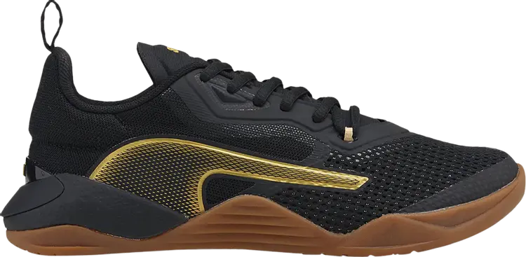Кроссовки Puma Wmns Fuse 2.0 Black Metallic Gold Gum, черный