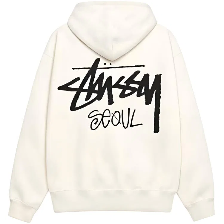 Детский свитшот с капюшоном Stussy City Exclusive, Natural