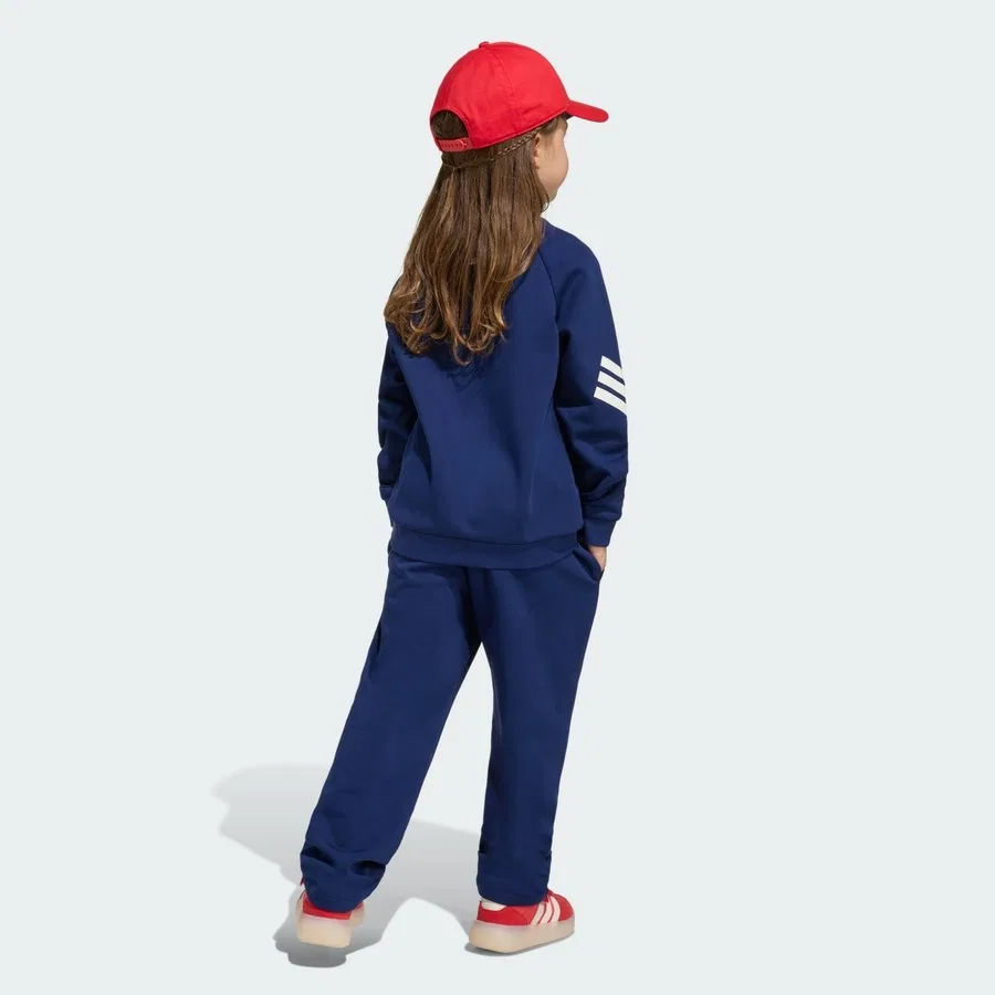 Детский спортивный костюм с принтом Marvel Spider-Man Jogger adidas, Сине-белый — фото 2
