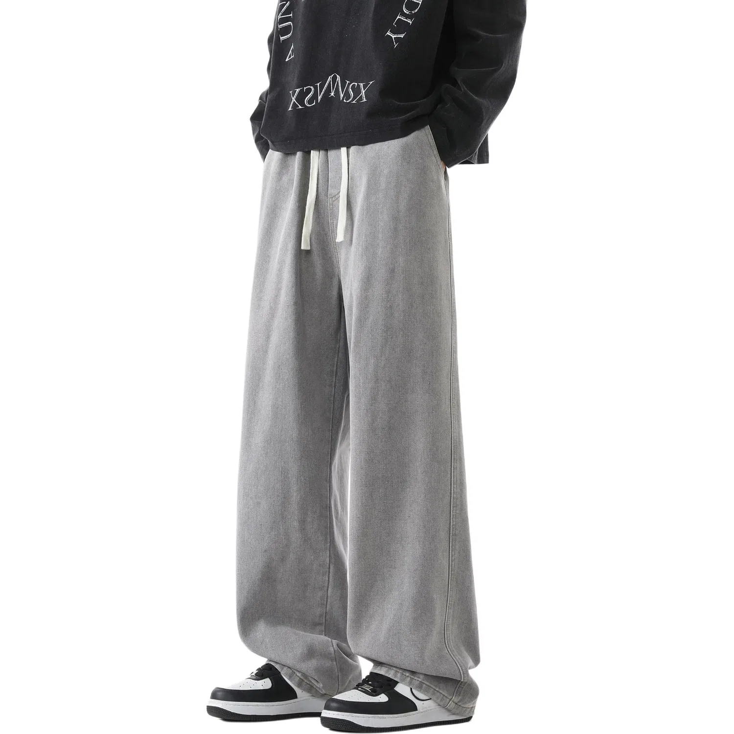 Детские джинсы свободного кроя с широкими штанинами Jeep Leisure Collection, Smoke Gray