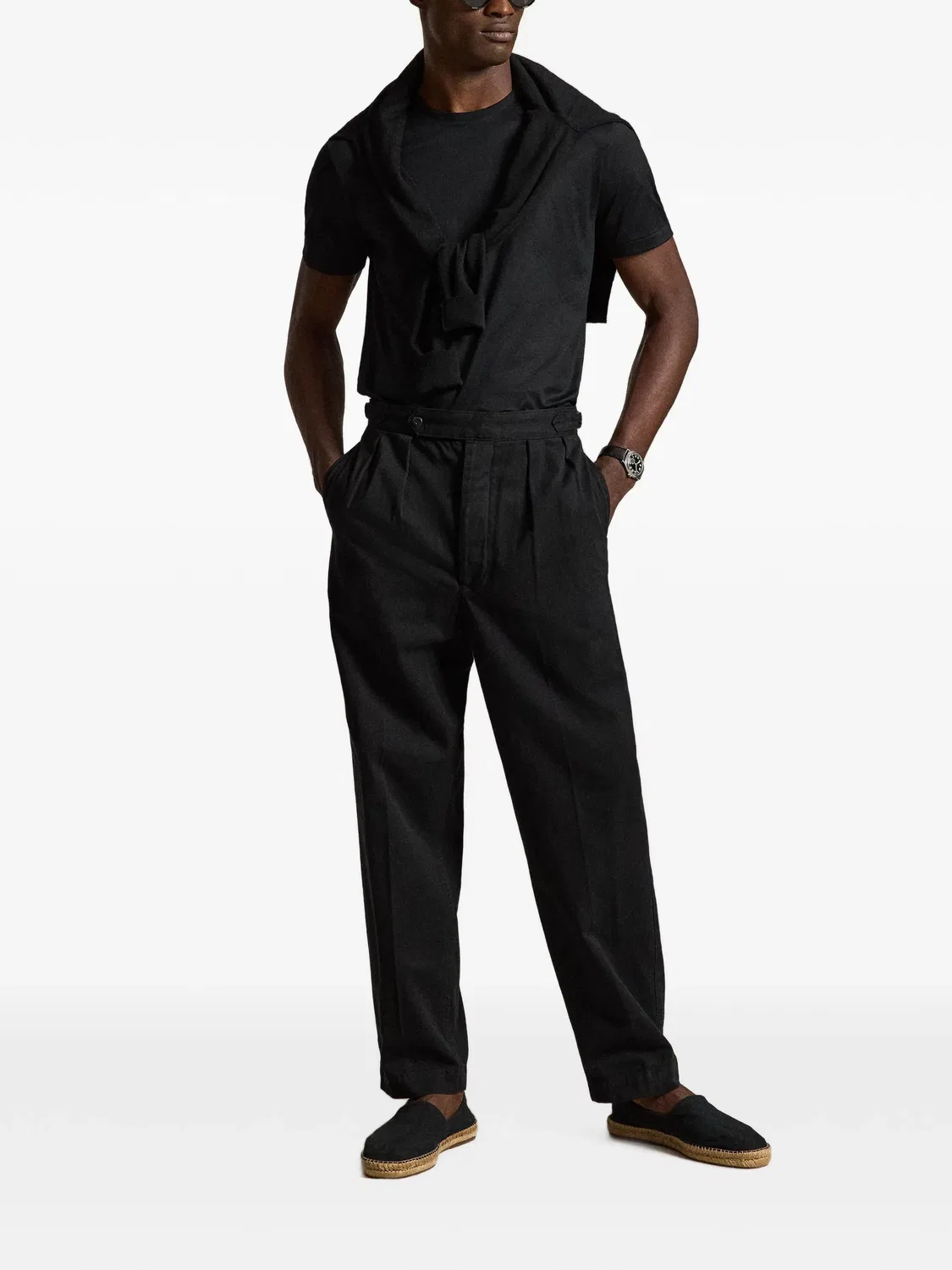 Футболка Standard Fit из хлопкового лиле Polo Ralph Lauren, черный — фото 2