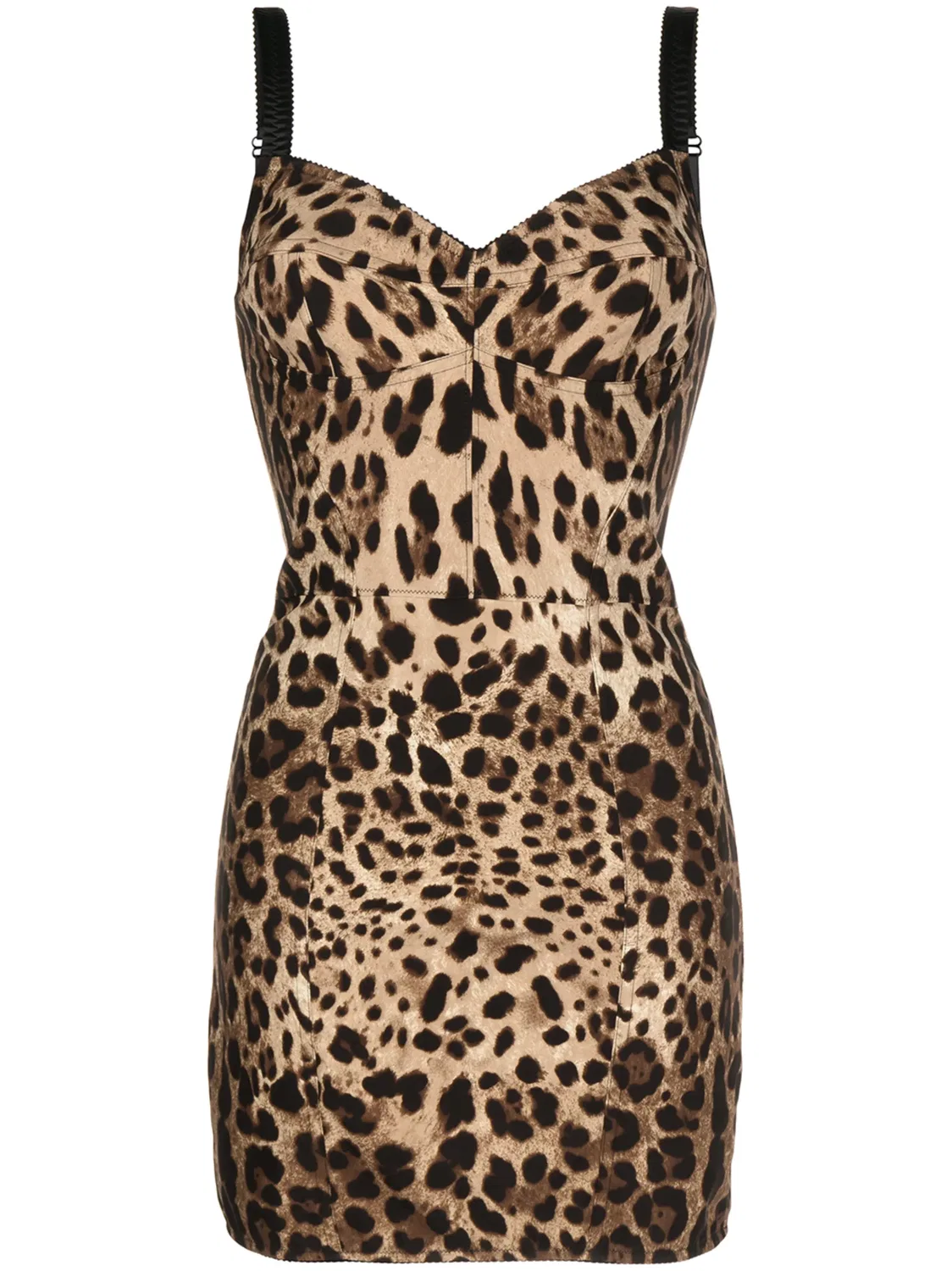 Dolce & Gabbana Мини-платье-корсет в леопардовый принт