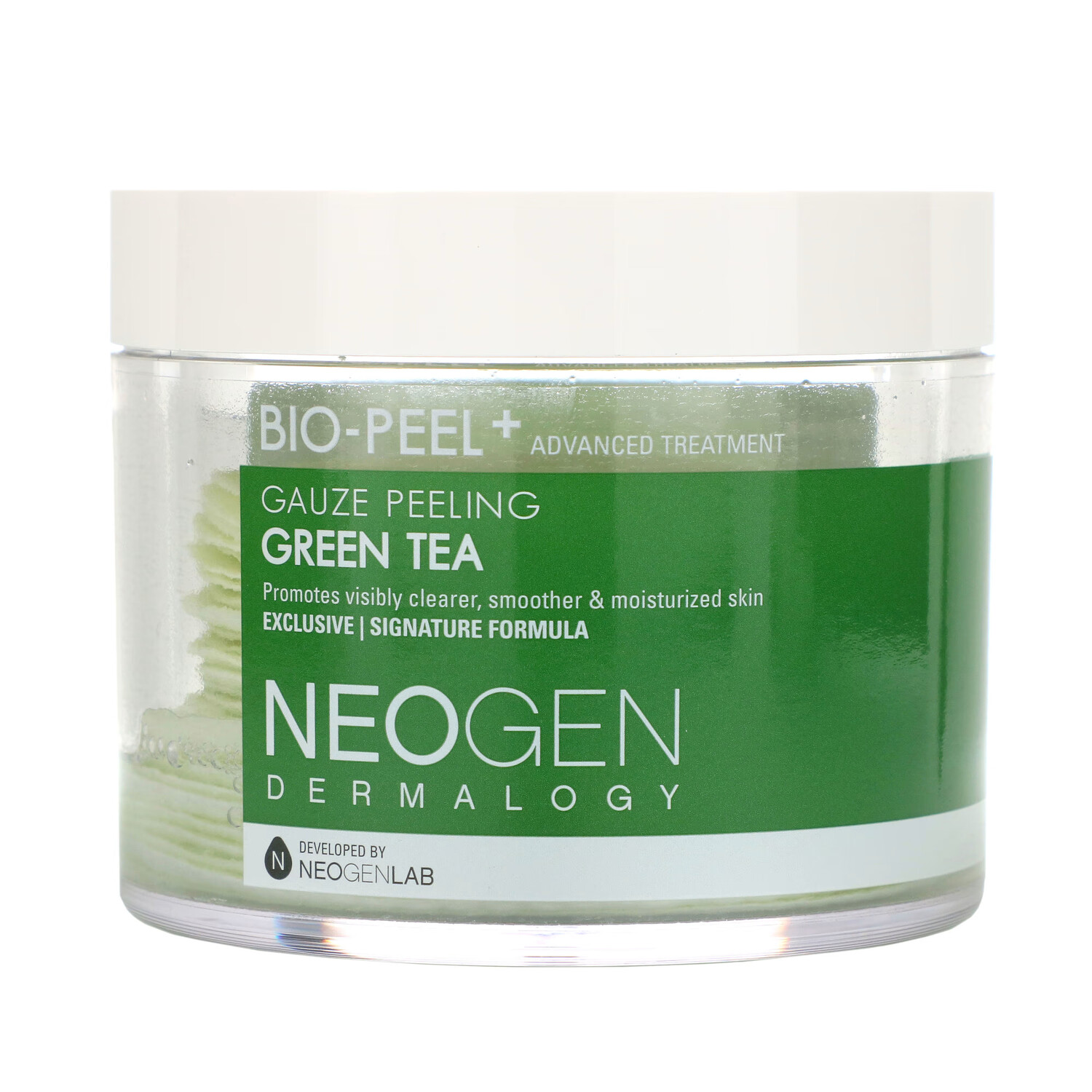 

Neogen, Bio-Peel, диски для пилинга, зеленый чай, 30 шт., 200 мл