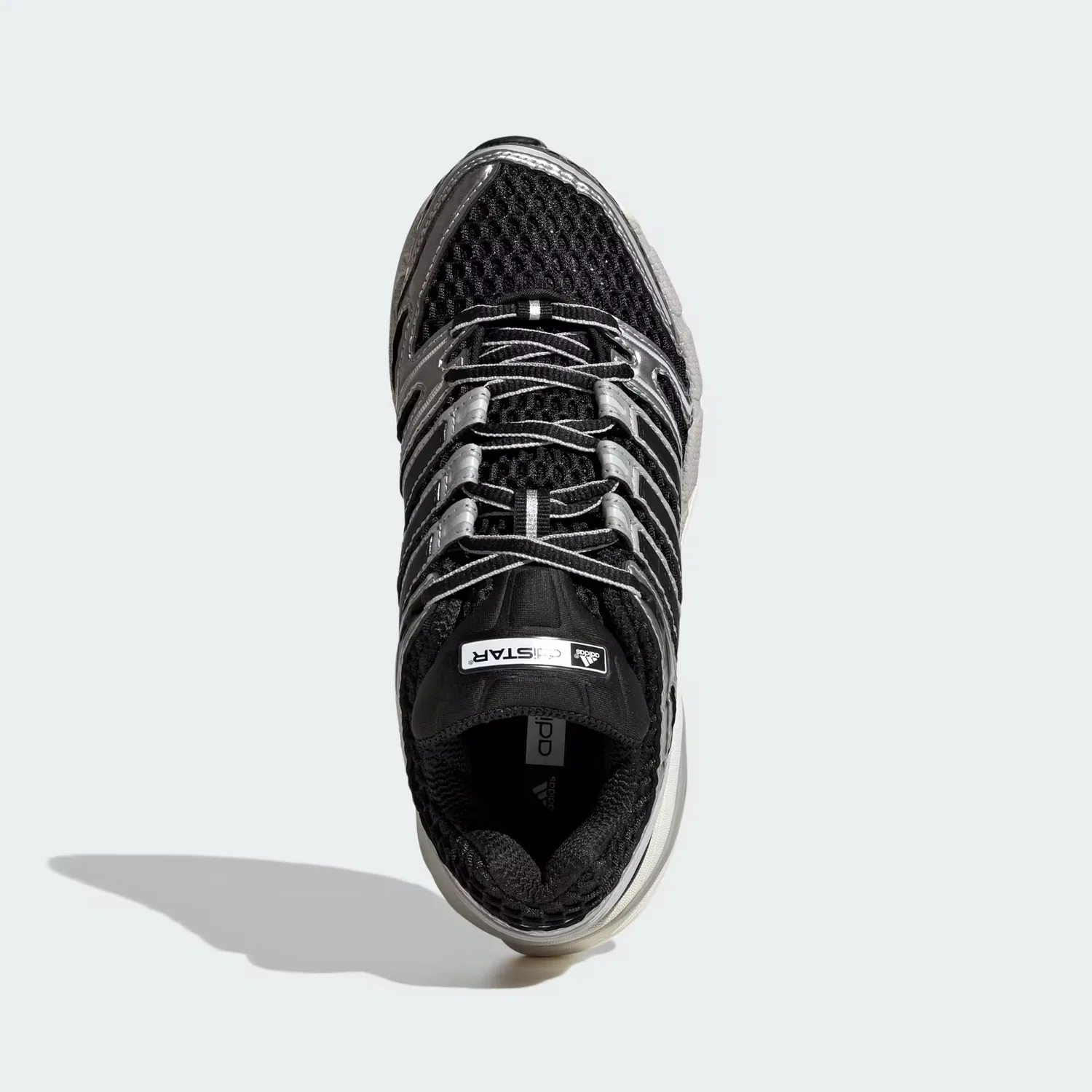 Детские кроссовки с сетчатым верхом Adistar Control 5 Adidas Originals, черный/серебристый металлик/серый — фото 2