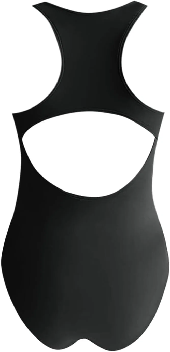 Женский слитный купальник с контролем живота Double-breasted, Black — фото 3
