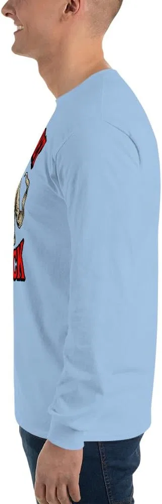 Мужская футболка с длинным рукавом Straightjacket Is the New Black, Light Blue — фото 2