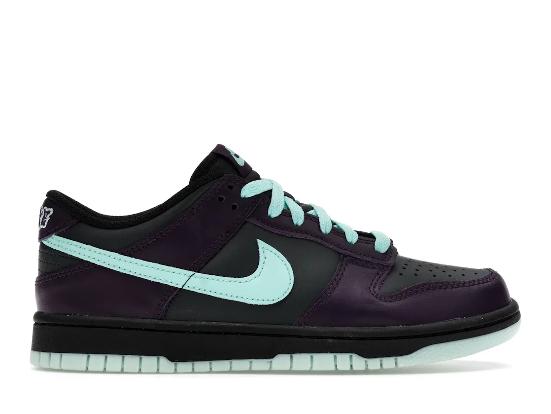 Детские кроссовки Lifestyle Nike Dunk Low Nike, Smoke Grey/Artisan Teal/Grand Purple