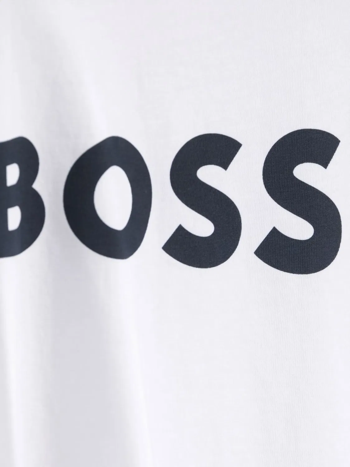 BOSS Футболка хлопковая белая — фото 2