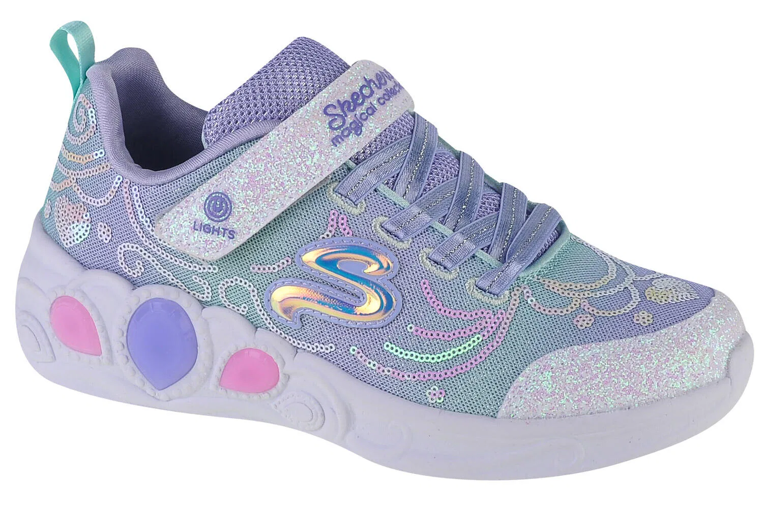 Детские кроссовки для девочек Princess Wishes Skechers, Bunt