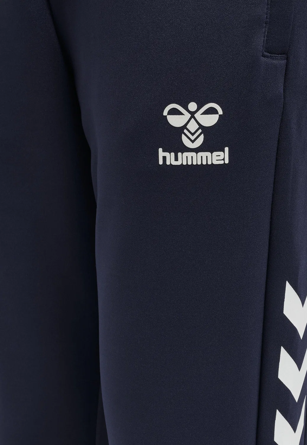 Детские тренировочные штаны с регулируемой талией Hmlcore Xk Training Poly Pants Kids Hummel, Mitternachtsindigo Navyblau — фото 4