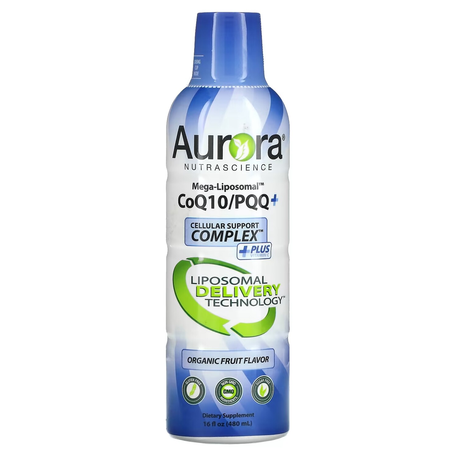 

Mega-Liposomal Коэнзим Q10/PQQ с органическими фруктами Aurora Nutrascience, 480 мл