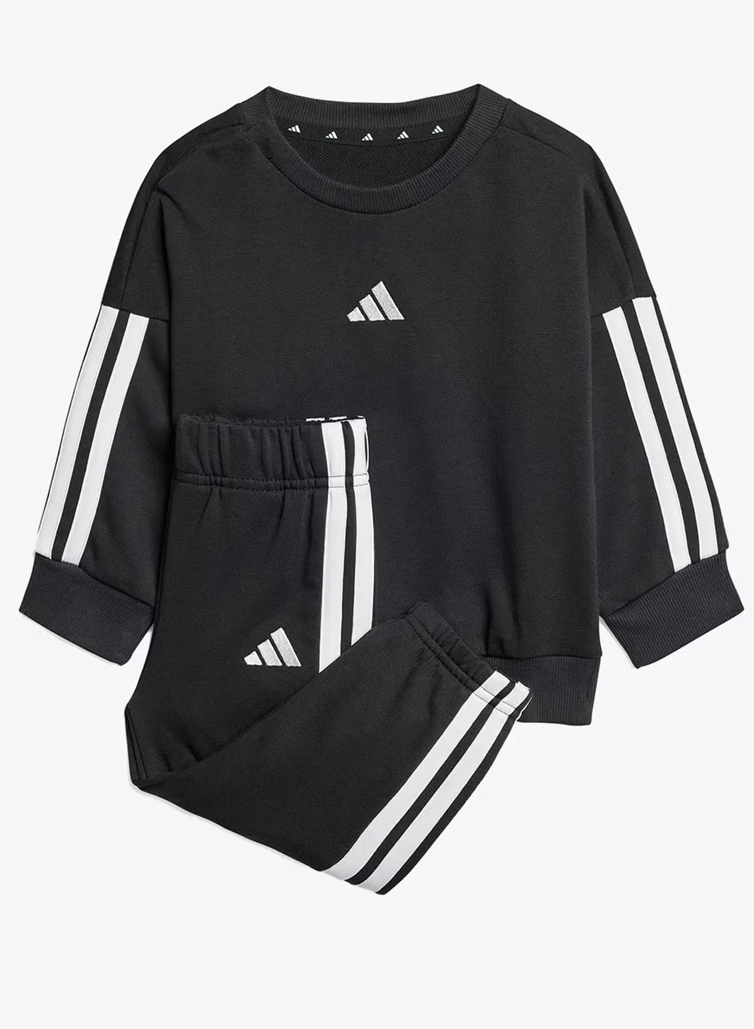 Комплект джоггеров с мягкой футерной тканью, модель Infant Essential, Adidas, черный