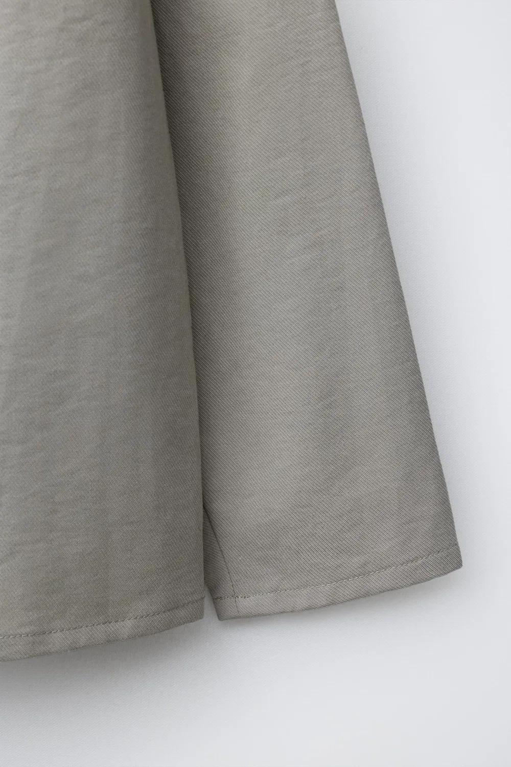 Рубашка-куртка с карманом ZARA, Grey/Tan — фото 4