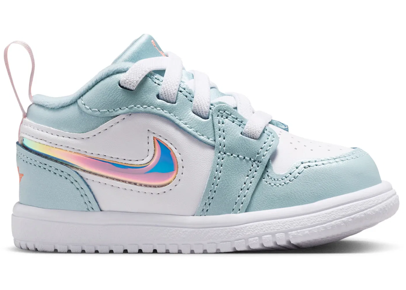 Детские кроссовки Lifestyle с принтом Jordan 1 Low ALT Jordan, Ocean Bliss/White/Atomic Pink