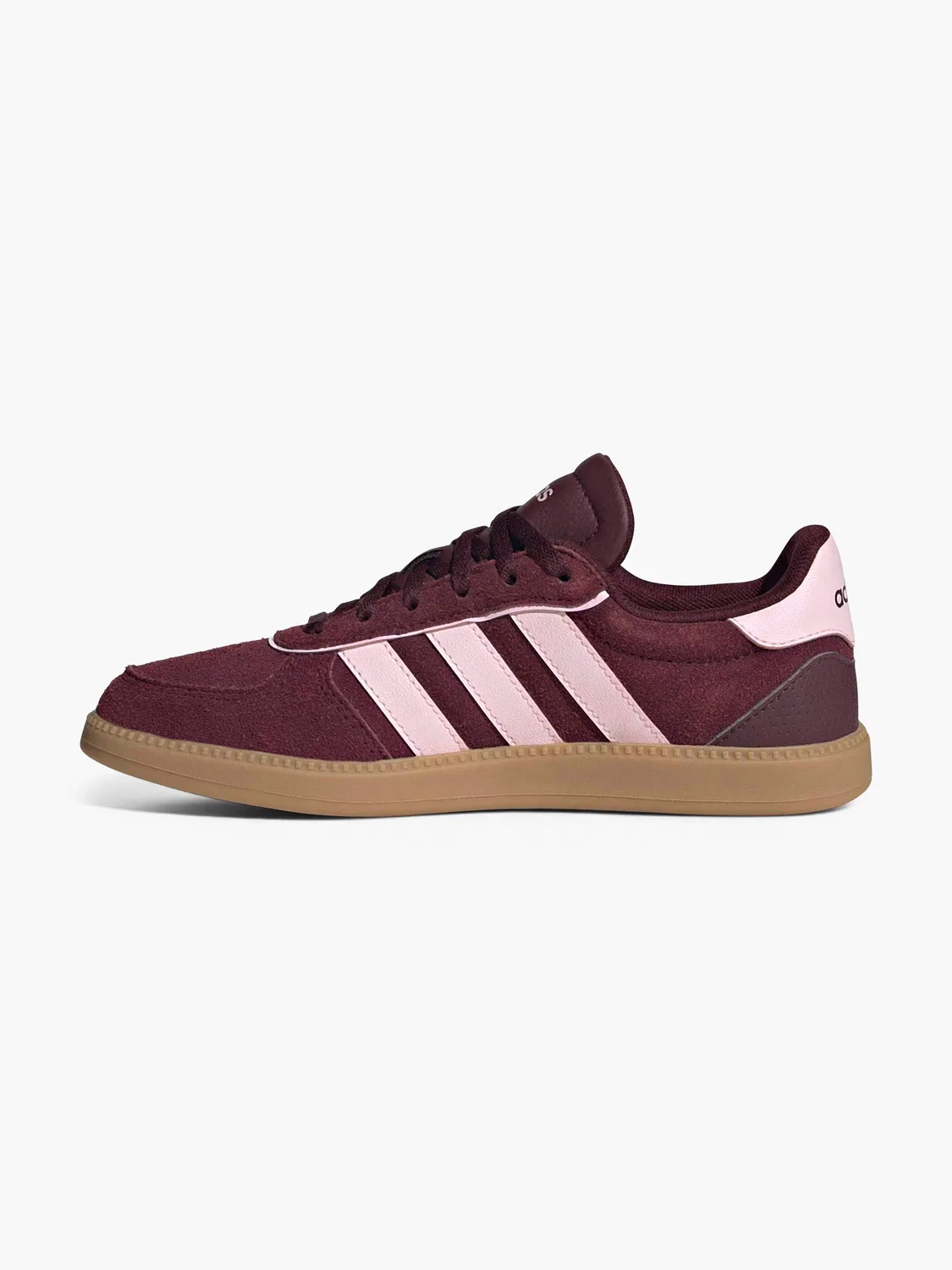 Детские кроссовки с контрастными вставками Adidas Breaknet Sleek, цвет Burgundy — фото 3