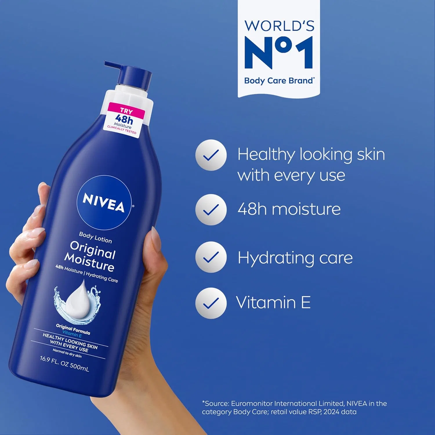 Лосьон для тела увлажняющий NIVEA, 499.79 мл — фото 2