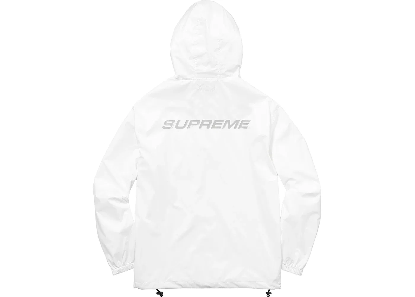 Мужской пуловер с принтом Supreme Pullover (With Packable Bag), White — фото 2