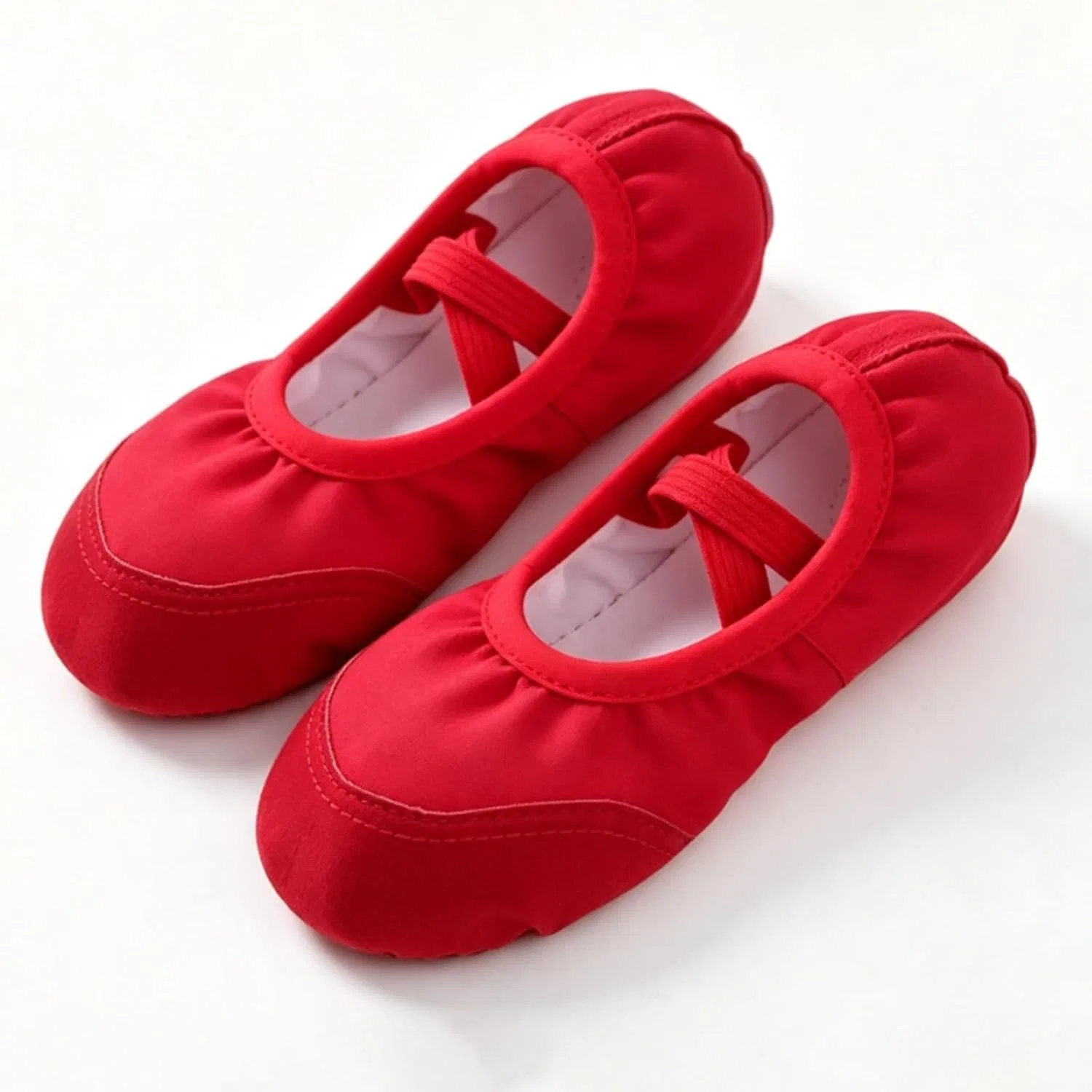Детские балетки для девочек с принтом Canvas Ballet Shoes — фото 3