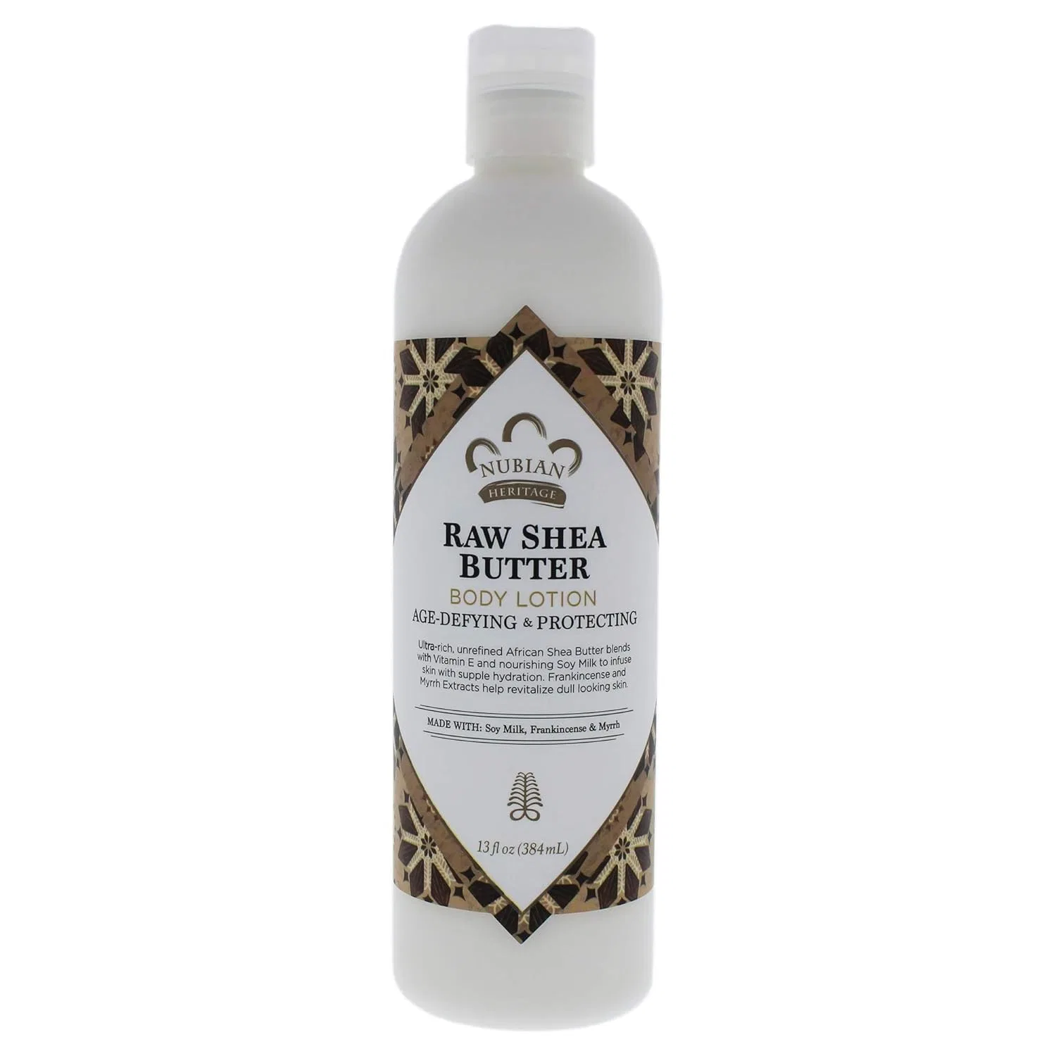 Лосьон для тела Raw Shea & Myrrh, Nubian Heritage, 384 мл, Жидкость