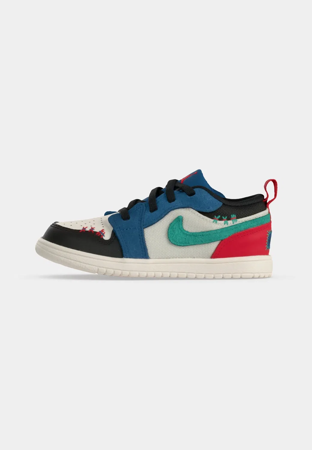 1 se унисекс - кроссовки Jordan, True Blue/Black/University Red/Kinetic Green/Chalk — фото 2